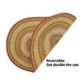 thumbnail image 4 of 4x6' Oval Jute Braided Rugs, Mustard Seed Red & Green, Suitable for Kitchen, Living Room, Bedroom, Vintage Area Rug, Colorful Jute Braided Rug for Entryway. Country & Primitive Reversible Rug, 4 of 5