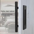 thumbnail image 3 of 30.48cm /12 Black Door Handle For Sliding Barn Door -- Black Sliding Barn Wood Door Handle, 3 of 5