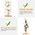 thumbnail image 4 of Mug Holder Tree, Coffee Cup Holder, Countertop Mug Tree , Coffee Mug Holder for Counter Stand, Bamboo Mug Rack & Tea Cup Organizer, Bamboo Coffee Counter Bar Accessory with 6 Hooks, 4 of 9