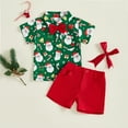 thumbnail image 2 of Jamsmile Toddler Boys Outfit Sets Stylish Summer Party Short Sleeve Shirts And Shorts Two Piece Boys Gentleman Outfits, 2 of 7
