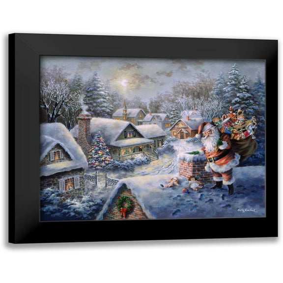 Bringing Joy And Happiness 14x12 Black Modern Framed Museum Art Print Titled - Boehme, Nicky
