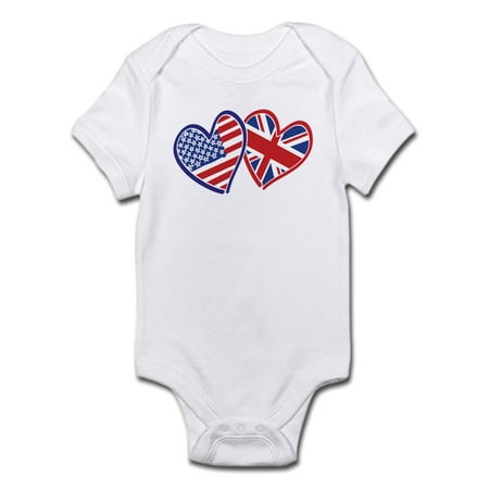 

CafePress - Patriotic Peace Sign And USA Flag Infant Bodysuit - Baby Light Bodysuit