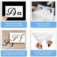 thumbnail image 5 of Plantillas de 40 piezas letras para pintar sobre madera, 80 plantillas de plantillas artesanales, plantillas de alfabeto de plástico reutilizables con números y signos JFHHH pequeña, 5 of 5