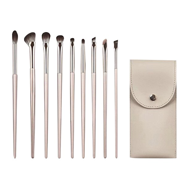 Set de pinceles de maquillaje para ojos 5/8/10/13. Pinceles de sombra de ojos suaves y que no se pegan a la piel. Estuche de almacenamiento portátil. Detalles de coloración para principiantes