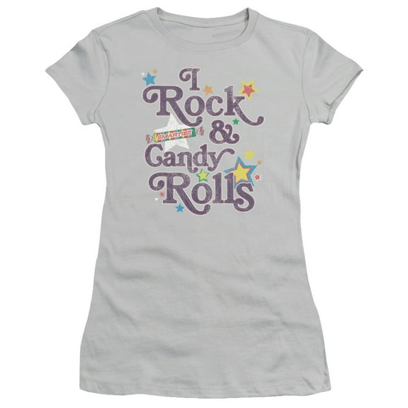 Smarties I Rock Junior Women's T-Shirt Sheer Silver