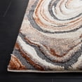 thumbnail image 3 of SAFAVIEH Cyrus Scarlett Abstract Shag Area Rug, Beige/Rust, 5'5" x 7'6", 3 of 11