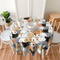 thumbnail image 6 of Cute Cat Tablecloth Round 60 Inch Table Cloth Cover Mat Holiday Party Decoration for Dining Room Home Kitchen Picnic, 6 of 6