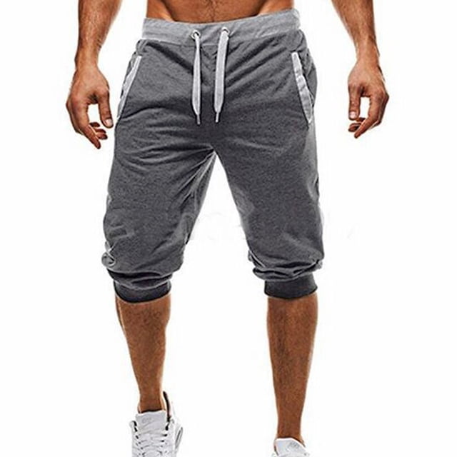 Mefallenssiah Pantalon de Sport Entraînement Physique Jogging Élastique Extensible Musculation Bermuda