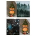 thumbnail image 4 of EUDIDV Xmas Scented Candles Christmas Tree Aroma Candle Vintage Ceramic Jar Candle Long Lasting Indoor Christmas Decoration Holiday Candles, 4 of 6