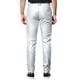 thumbnail image 3 of Pantalones de hombre Inspire Chic de imitación de cuero, ajustados, con cremallera, color sólido, talla 32, plateados, 3 of 6