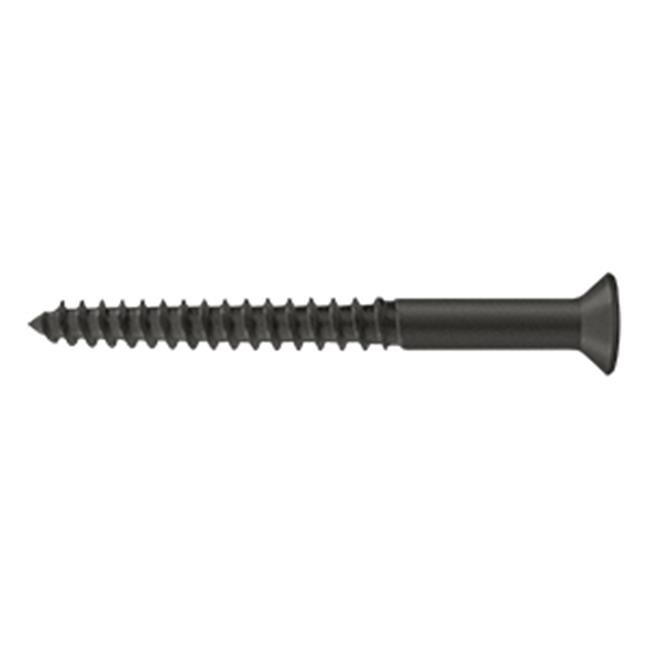 2.5 in. Wood Screw No. 12, Oil Rubbed Bronze Solid Brass Walmart
