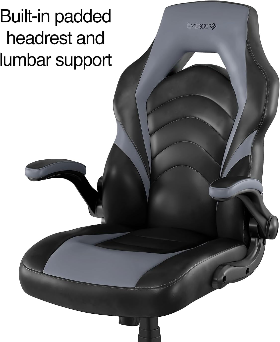 Staples 2710774 Gaming Chair Black And Red Leather STAPLES Emerge