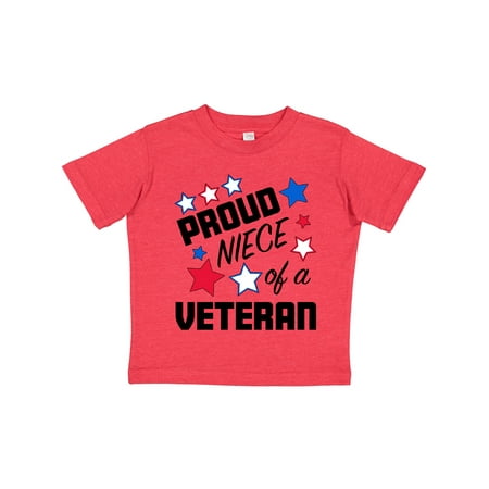 

Inktastic Proud Niece of a Veteran- Veterans Day Gift Toddler Toddler Girl T-Shirt