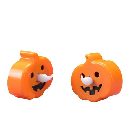 

Chicmine Spooky Pumpkin Night Light Halloween Pumpkin Light Spooky Holiday Decoration Battery Operated Mini Night Lamp Flameless Electronic Led Candle Party