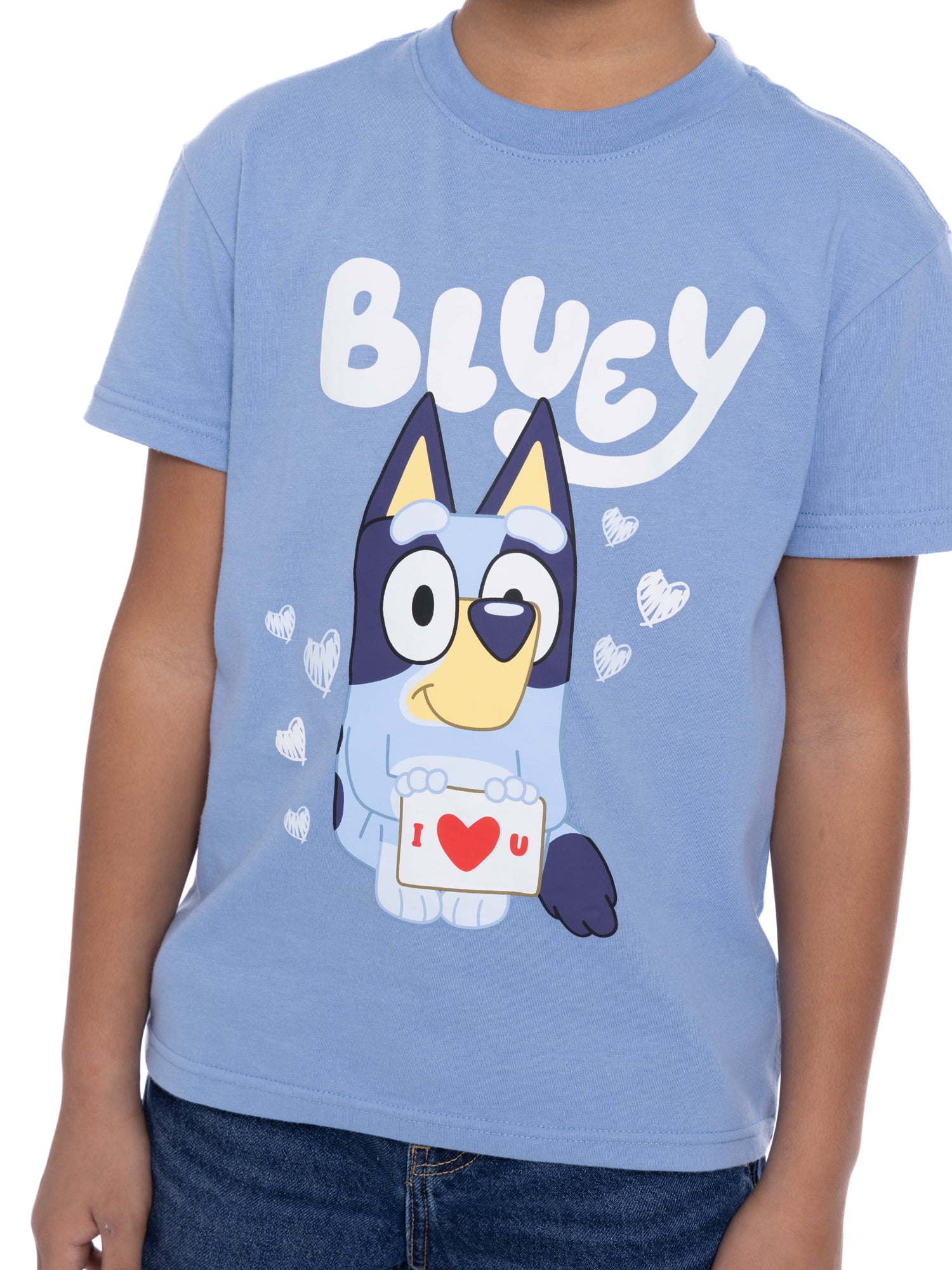 TODDLER BLUEY VALENTINES DAY TEE SHIRT