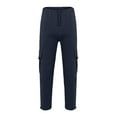 thumbnail image 3 of Aayomet Sweatpants For Men Big And Tall Men's Graphic Sweatpants Running Gym Jogger Pants with Pocket,Navy 3XL, 3 of 4