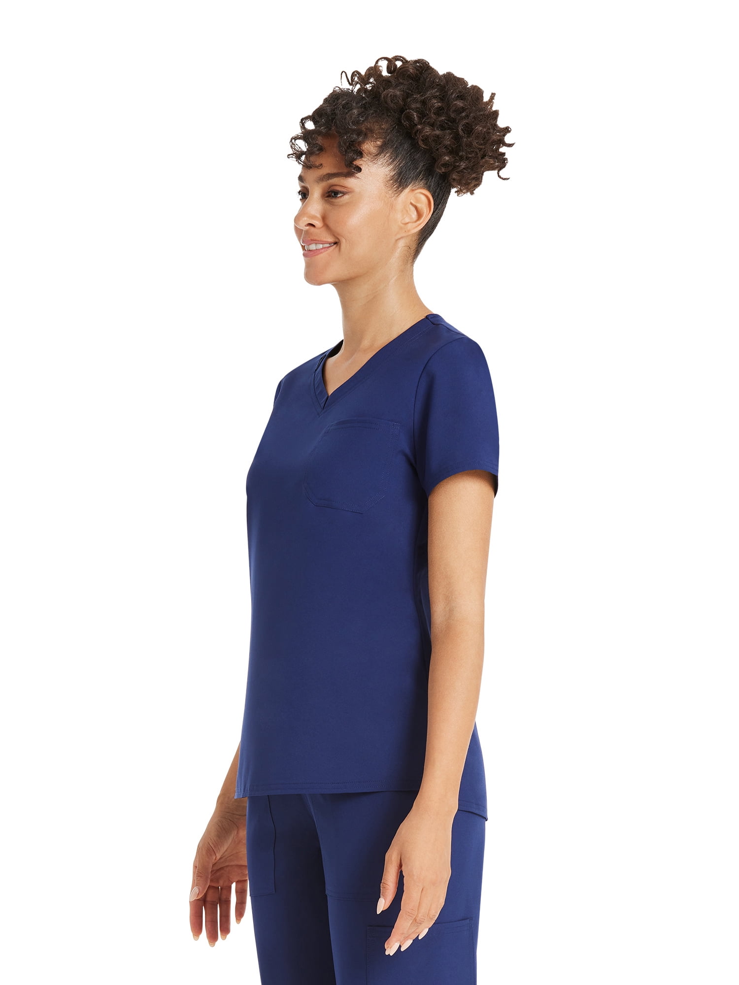 Scrubstar Women's Core Essentials Stretch V-Neck Scrub Top, Sizes XS-3XL