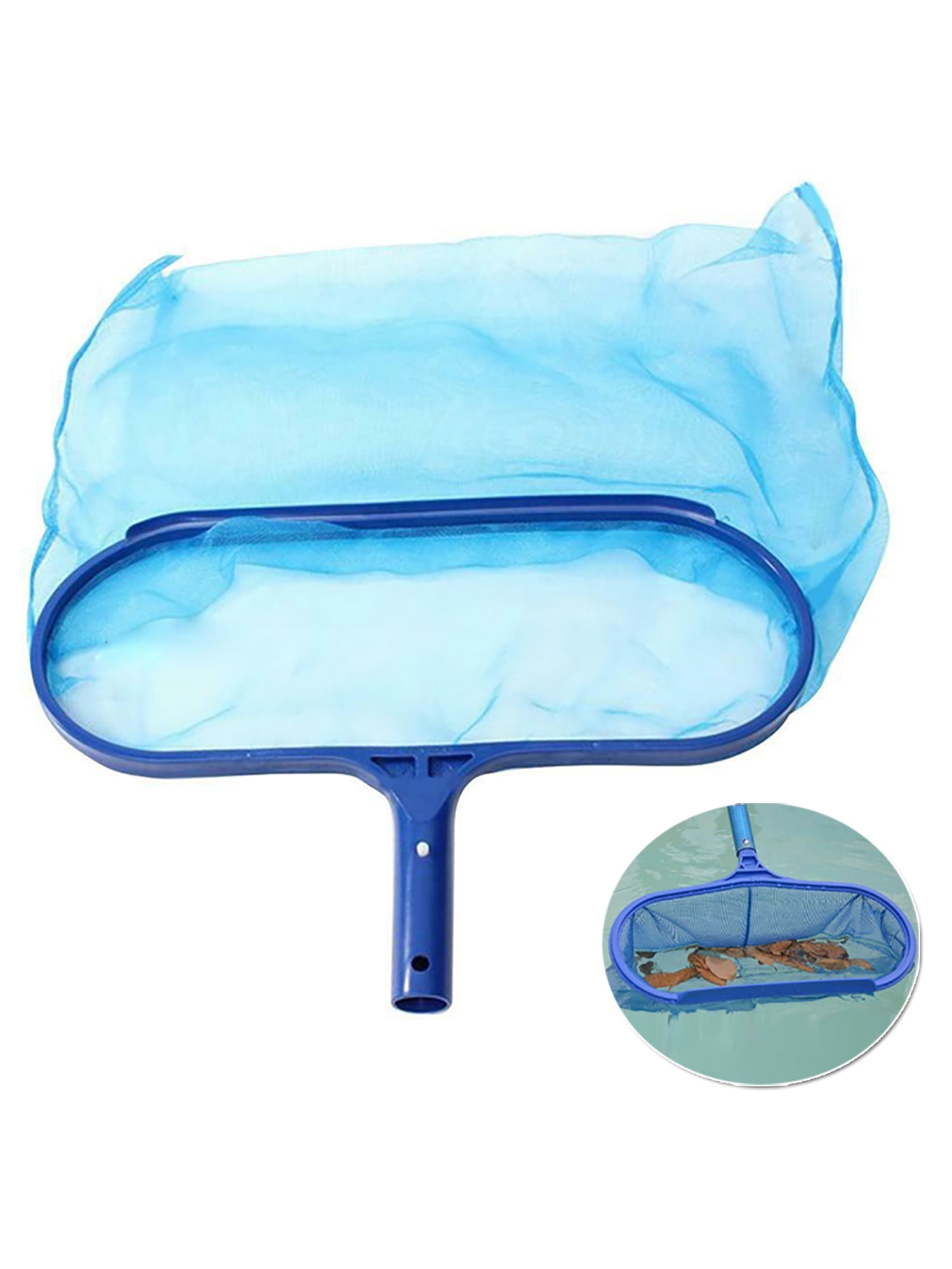Professional Leaf Rake Mesh Frame Net Skimmer Cleaner Tool Head and for Cleaning Dirt Moss of Pond Spa Hot Spring Tubs Walls Tile Floors Algae Clean Brushes Sets WakeDay Swimming Pool Cleaning Tools