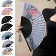 thumbnail image 4 of Twinkseal Performance Fan Ultralight Portable Chinese Style Folding Fan Decorative Hand Held Fan for Cosplay Wedding Party Props Decoration, 4 of 8