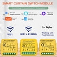 thumbnail image 4 of BTOER pour TUYA Module de Rideau Intelligent Wi-Fi Rouleau de Rideau Électrique Interrupteur de Contrôle par Application, 4 of 4