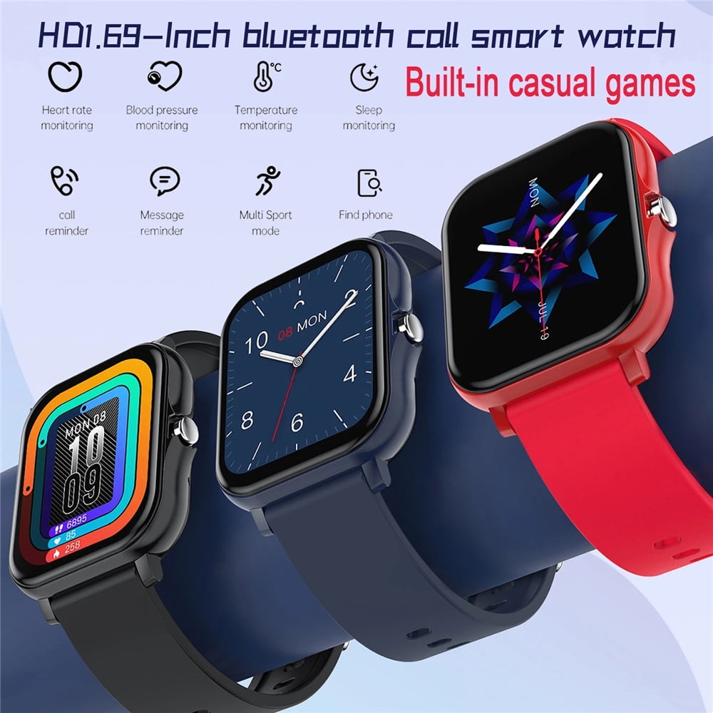 Buy EZONE H20 Men'S And Women'S Smart Watch 1.69 Inch Full Touch Screen