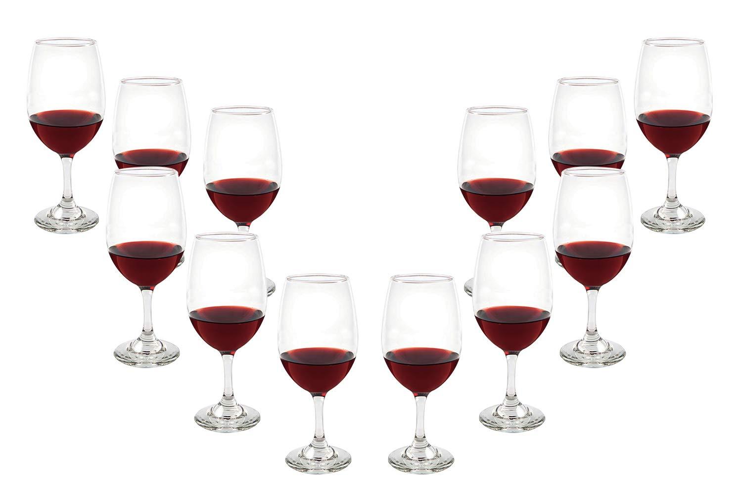 Rioja Grand Stemmed Wine Glasses 20 Oz, Modern Crystal Clear Glassware