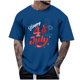 thumbnail image 2 of Tops para hombre, blusas y camisas de cuello redondo y manga corta para hombre, tops casuales de cuello redondo y manga corta con estampados especiales para hombre., 2 of 5