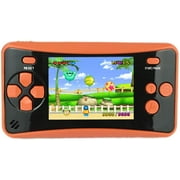 GameX Handheld Game Console for Kids Portable Retro Video Game Player Built-in 182 Classic Games 2.5 inches LCD Screen Family Recreation Arcade Gaming System Birthday Present for Children-Orange