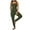 Army Green, variant on Kmdttou Women's Plus-Size Top Women's Casual Solid Color Hollow Out Jumpsuit on Clearance!
