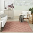 thumbnail image 5 of Nourison Easy Care Indoor/Outdoor Coral/Orange 6' x 9' Area Rug, Moroccan, Trellis, Bedroom, Living Room, Backyard, Deck, Patio, Easy Clean, Non Shedding, 5 of 11