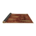 thumbnail image 2 of Ahgly Company Indoor Square Abstract Brown Modern Area Rugs, 7' Square, 2 of 4