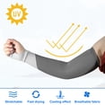 thumbnail image 3 of Vocoste 1 Pair Cooling Arm Sleeves for Women Sports Arm Sleeve Covers Sun Protection Gray, 3 of 7