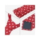 thumbnail image 4 of Conjuntos de corbatas para hombres INSPIRE CHIC, corbatas de lunares con pañuelo a juego para bodas y negocios, rojo, 4 of 5