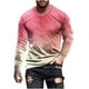 thumbnail image 2 of Blusas y camisas de manga larga con cuello redondo para hombre, blusas casuales de cuello redondo y manga larga, camisetas estampadas, blusas para hombre, 2 of 5