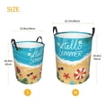 thumbnail image 3 of Fotbe Hello Summer1 Cesto de Ropa con Asas, Cesto Impermeable de Gran Capacidad, Bolsa de Lavado para Dormitorio, Cesto de Ropa con Ruedas y Asas-Small, 3 of 6