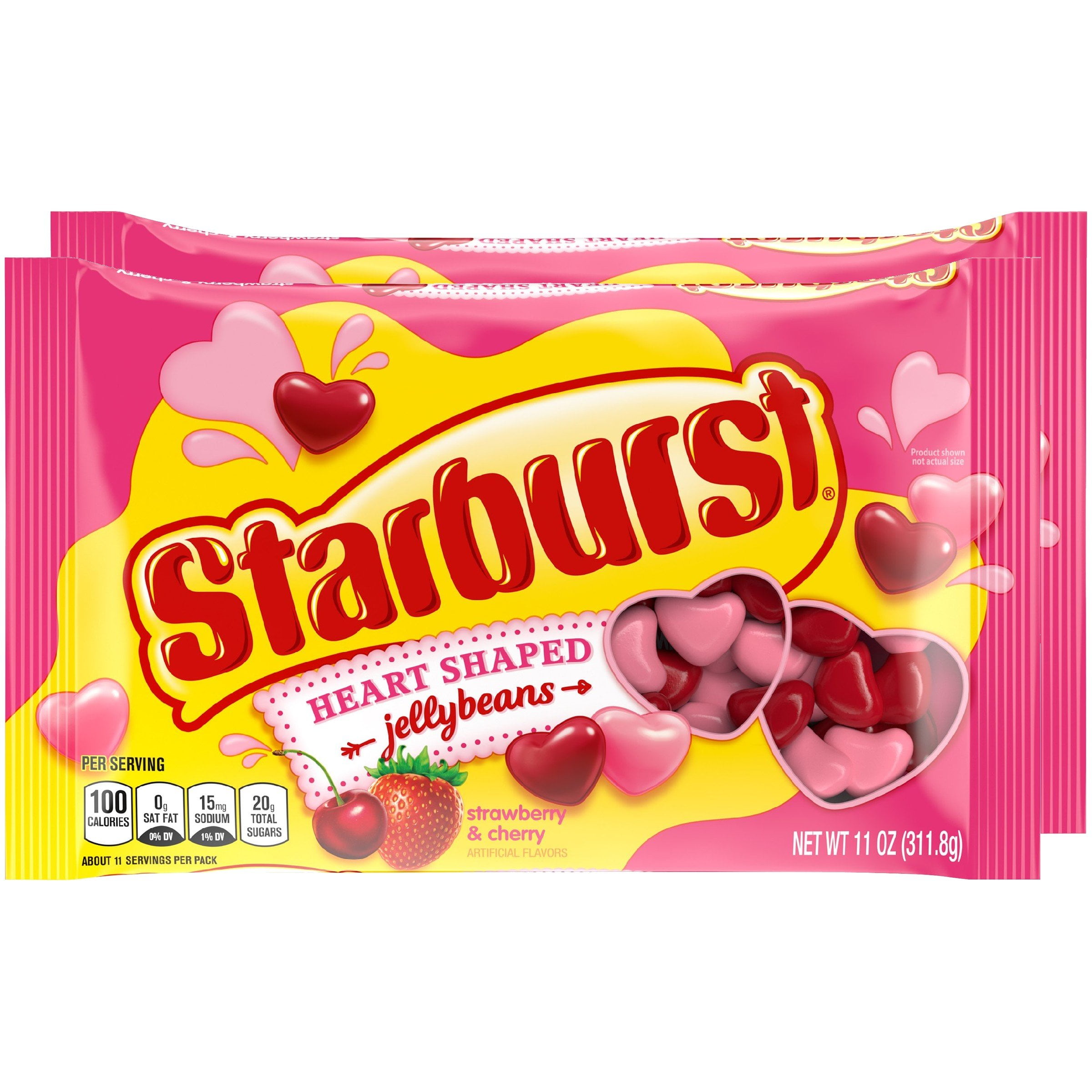 Starburst Heart Shaped Jellybeans 11 oz Bag