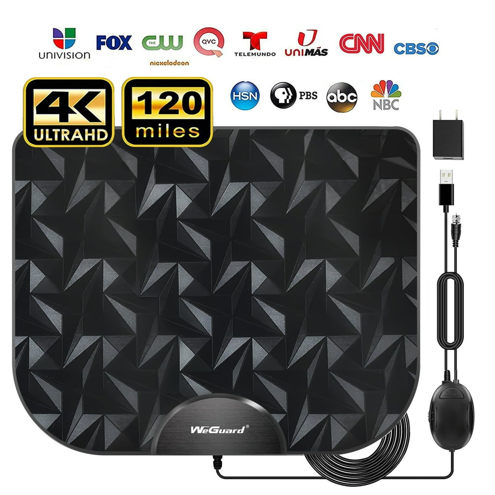 [2020 Latest] Indoor Digital HDTV Antenna, Long 120 Miles Range