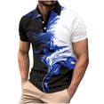 thumbnail image 1 of Birdeem Chemises pour Hommes Hommes Imprimé Bouton Décontracté Manches Courtes Col Rabattu Blouse Chemise, 1 of 10