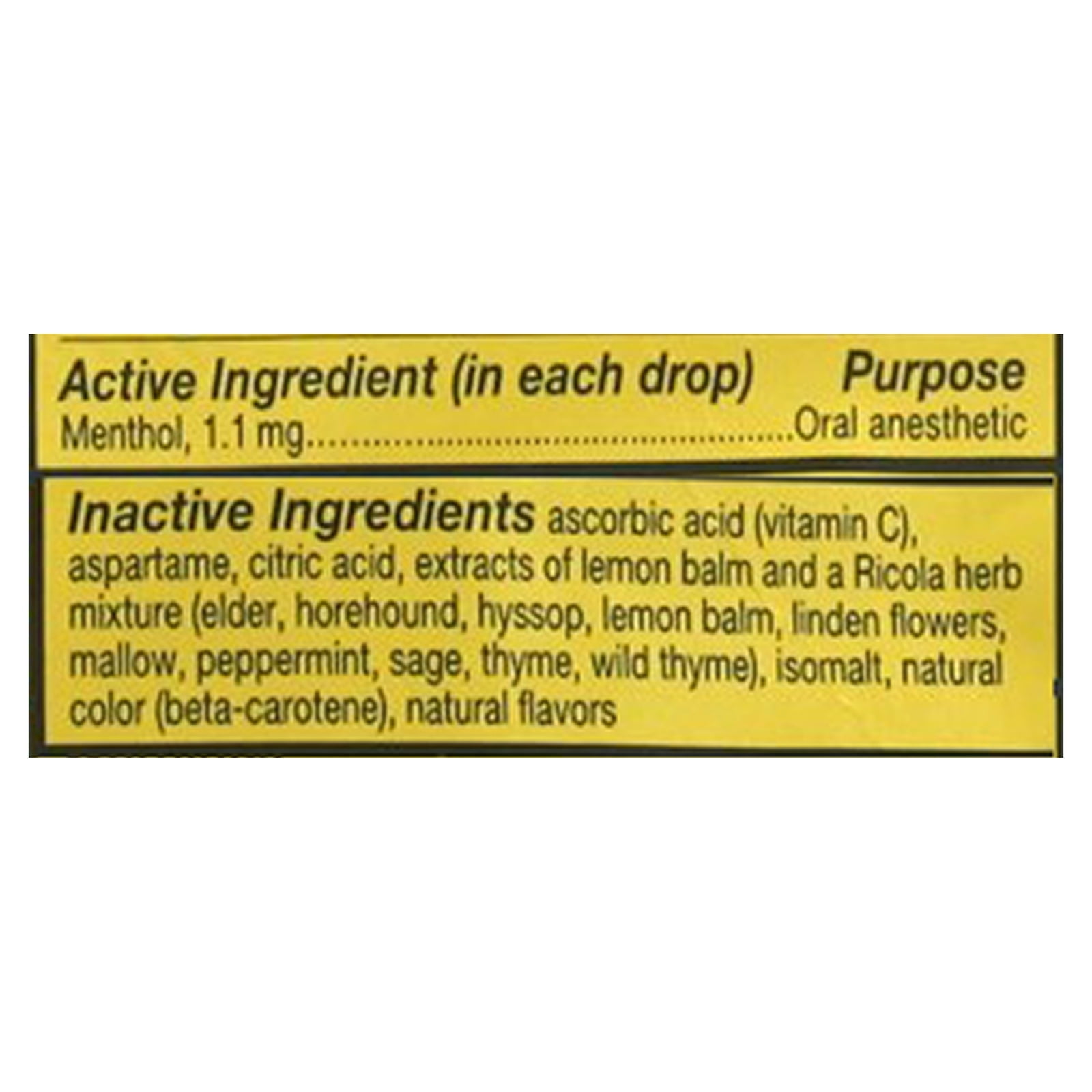 Ricola - Cough Drop Sauce Garlic Free Lemon Mint - Case of 6-45 CT