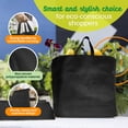 thumbnail image 5 of Simply Cool Reusable Bags Large Shopping Bags for Groceries Tote Bag Bulk, Black 50-Pack, 5 of 10
