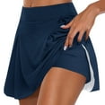 thumbnail image 1 of Gibobby faldas de mezclilla para mujer para mujer Falda deportiva de yoga Falda corta(Azul marino, XL), 1 of 5