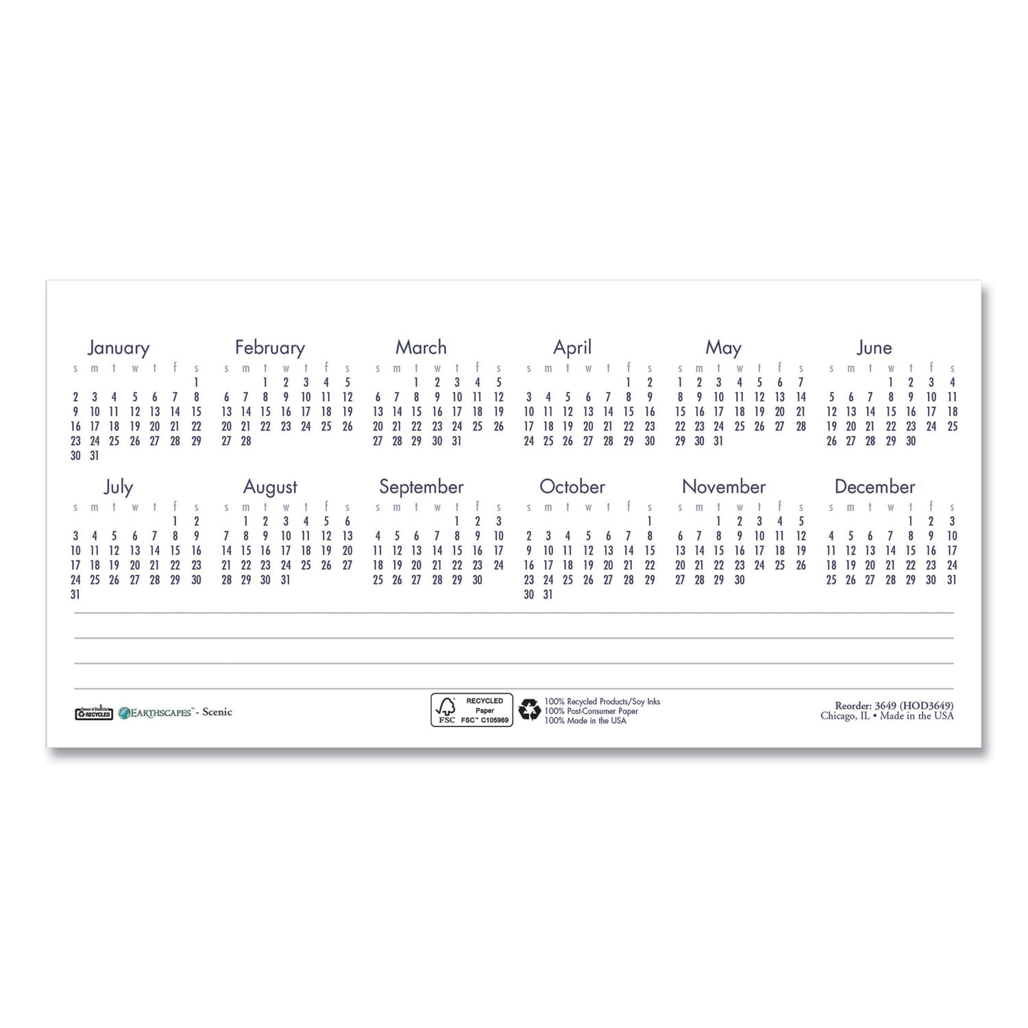 House of Doolittle Doodle Desk Pad Refill, 25 Sheet Pad, 22" x 17"
