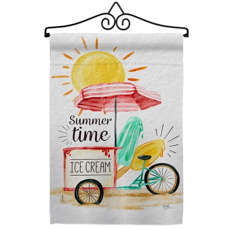 Summer Time Garden Flag Set Fun In The Sun 13 X18.5 Double-Sided Yard Banner