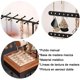 thumbnail image 4 of Organizador de Joyas de Metal en Forma de  - Soporte para Joyas con Bandeja para Joyería, Exhibición de joyas de Collares, Soporte para Pendientes, para Guardar y Exhibir Collares/Pulseras/Pendientes, 4 of 7