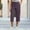 Purple, variant on BUIGTTKLOP Cargo Capris for Women 2026 Summer Casual High Waisted Button Loose Travel Hiking Capri Cropped Pants with Pockets