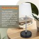 thumbnail image 4 of Lámpara de escritorio LED extensible Lámpara de mesa regulable Lámpara de noche para dormitorio, 4 of 7
