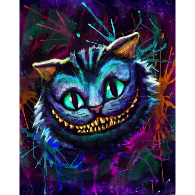 Disney 5d Diy diamond painting Mysterious Candy Cat Smiley Kiss,full,square,round diamond embroidery Rhinestone child Gift,square 70x90cm Gao Jinjia LED