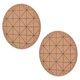 thumbnail image 3 of Posavasos de corcho, diseño de seguridad, práctico, brillante, grueso, estilo rústico, decoración de madera para cocinas, 2 uds., 3 of 8