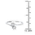 thumbnail image 5 of AoneJewelry Two Stone 0.30 Carat Round Shape Natural Diamond Sparkly Engagement Wedding Ring In 10K Solid Rose Yellow & White Gold For Women (IJI2-I3), 5 of 5