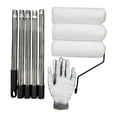 thumbnail image 3 of DimyFew 1 Pce Rouleau de Peinture Kit de Rouleau de Peinture Perche d'Extension Couvre-Cadre Brosse d'Application de Peinture Murale Acier Inoxydable Léger Complet Convient pour Maison Cuisine Salle de Bain 5 Segments, 3 of 8